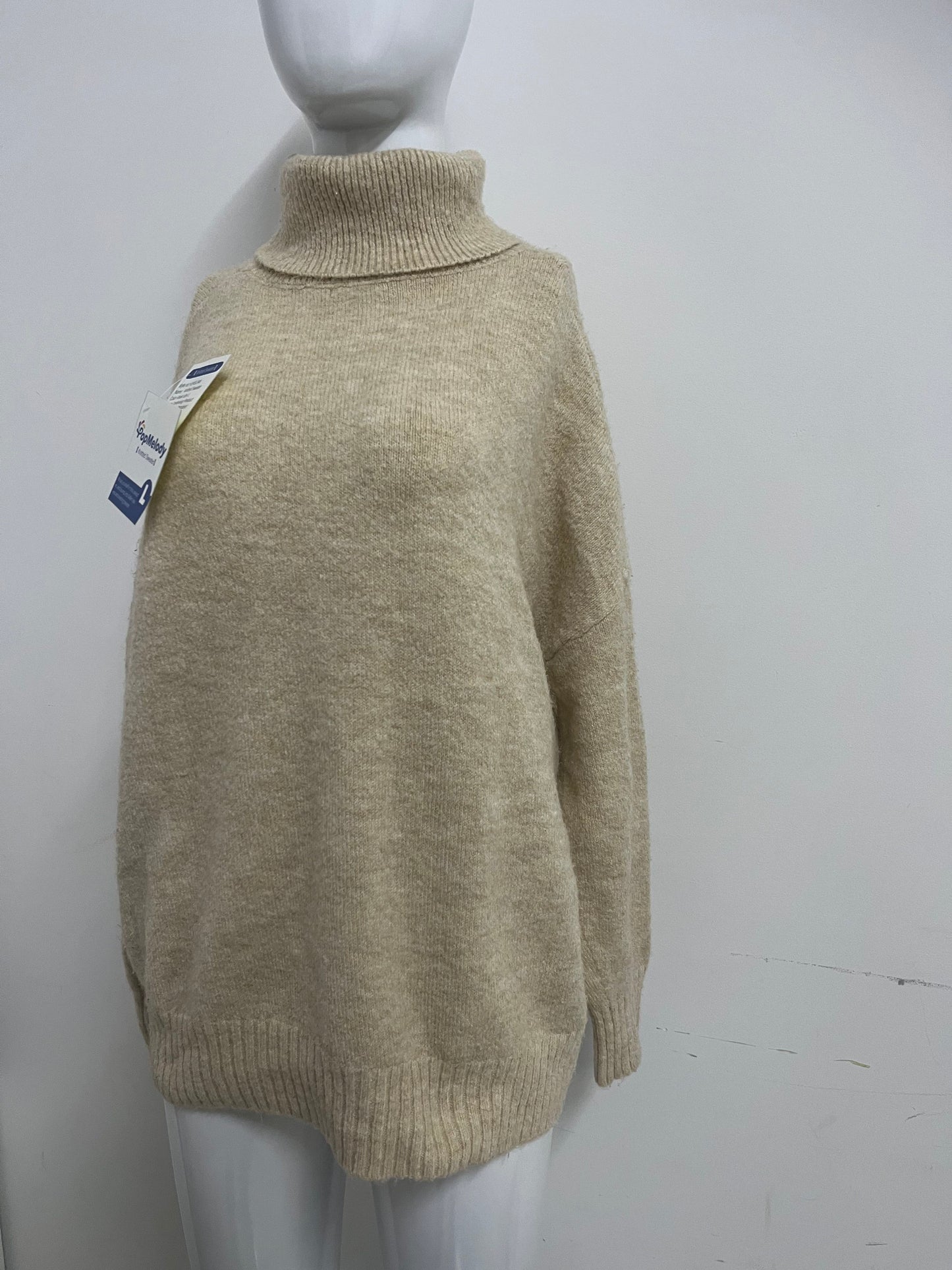 【PopMelody Oversized Turtleneck Knit Sweater】—— Cozy Warmth & Effortless Winter Style