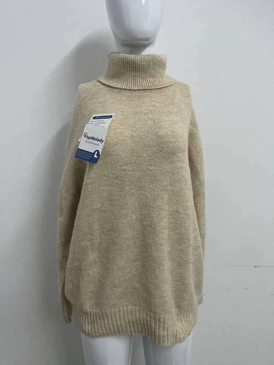 【PopMelody Oversized Turtleneck Knit Sweater】—— Cozy Warmth & Effortless Winter Style