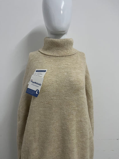 【PopMelody Oversized Turtleneck Knit Sweater】—— Cozy Warmth & Effortless Winter Style