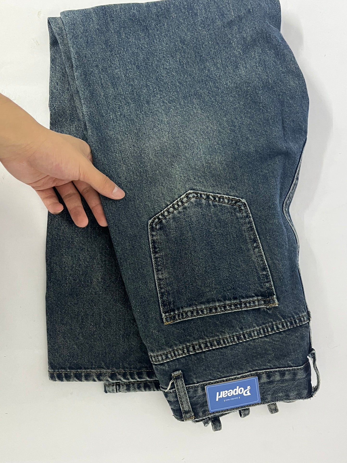 Popearl  All-American Stretch Denim, Jeans, Rugged & Comfortable Blue Jeans