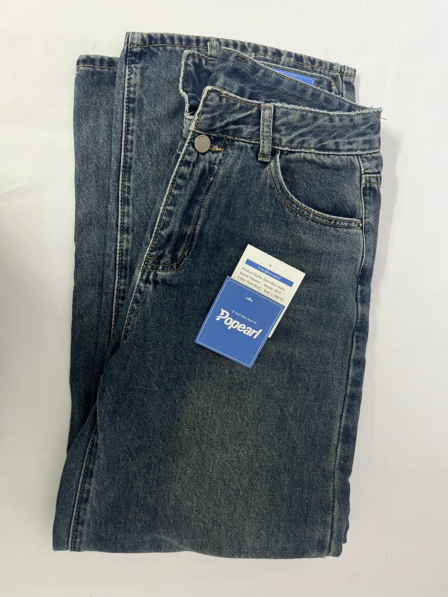 Popearl  All-American Stretch Denim, Jeans, Rugged & Comfortable Blue Jeans