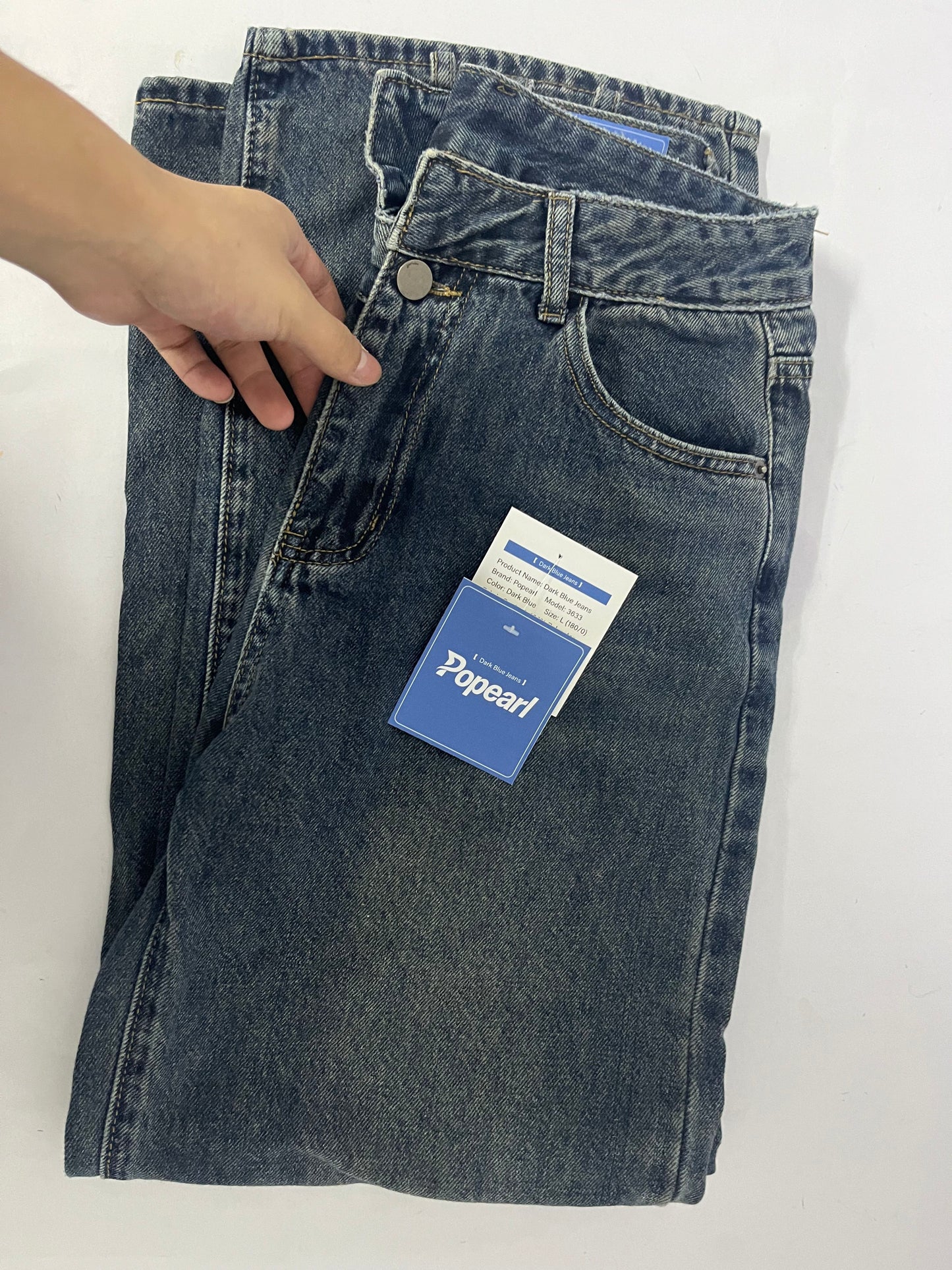 Popearl  All-American Stretch Denim, Jeans, Rugged & Comfortable Blue Jeans