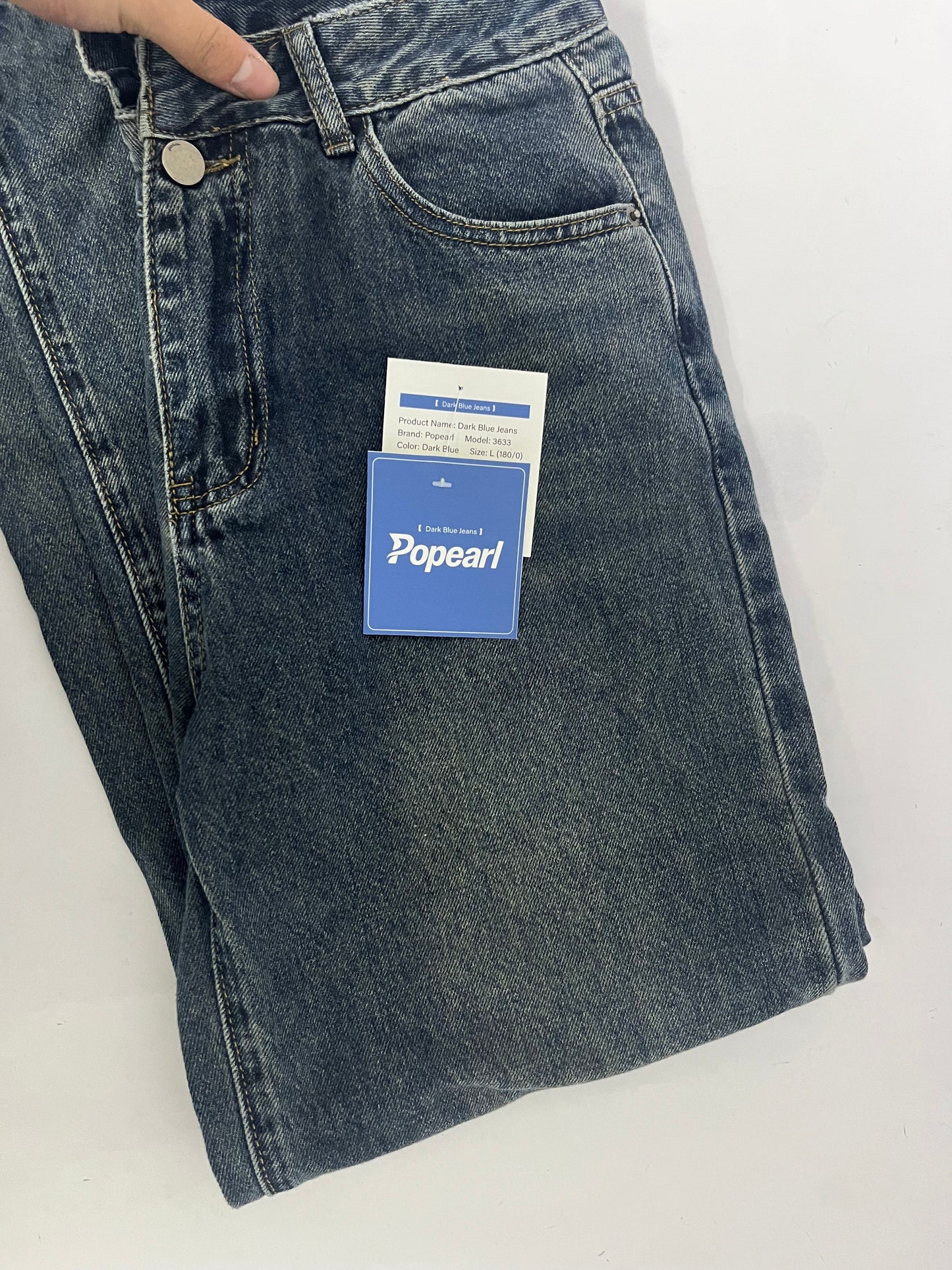 Popearl  All-American Stretch Denim, Jeans, Rugged & Comfortable Blue Jeans