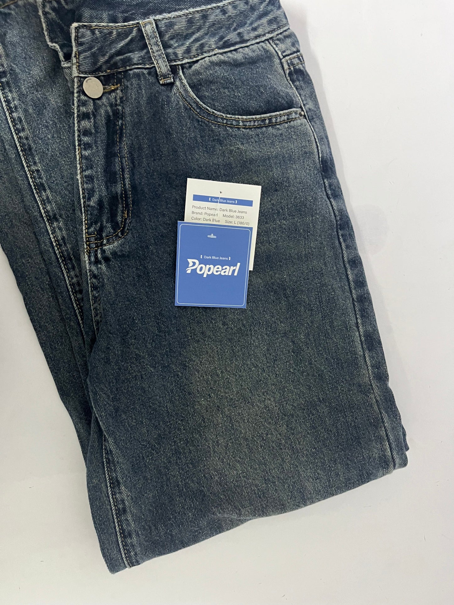 Popearl  All-American Stretch Denim, Jeans, Rugged & Comfortable Blue Jeans
