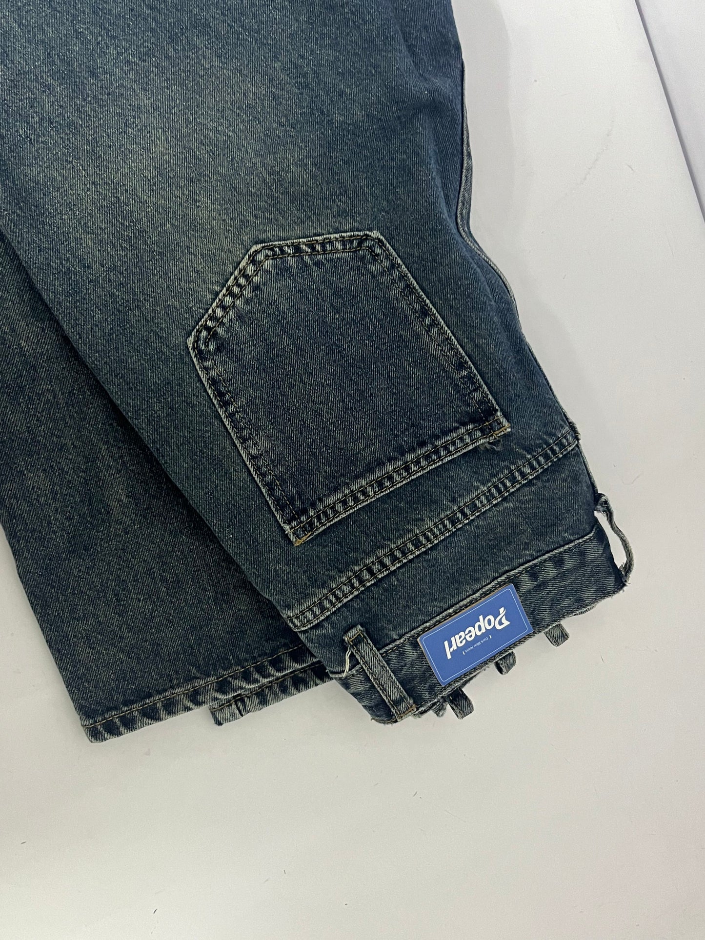 Popearl  All-American Stretch Denim, Jeans, Rugged & Comfortable Blue Jeans