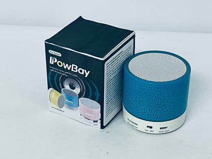 PowBay Portable Mini Speaker, Super Bass Stereo Rechargeable Speaker with LED Lights