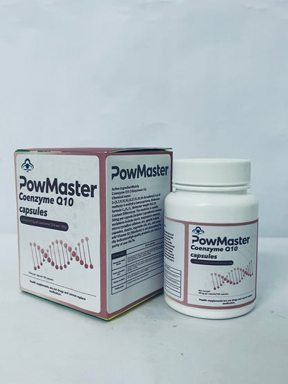 PowMaster Dietary food supplements Coenzyme Q10 capsules - Protect Heart Health and Revitalize Body and Mind