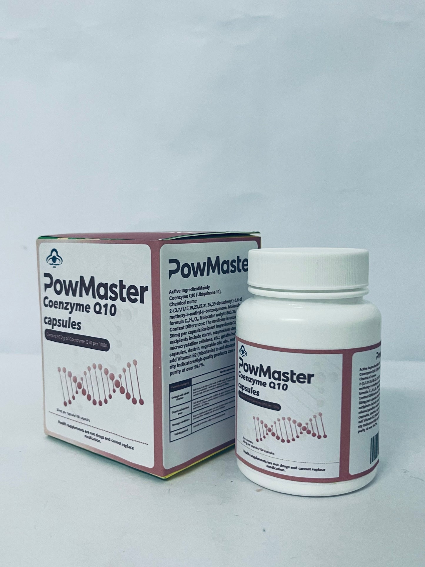 PowMaster Dietary food supplements Coenzyme Q10 capsules - Protect Heart Health and Revitalize Body and Mind
