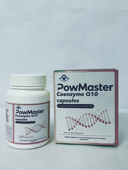 PowMaster Dietary food supplements Coenzyme Q10 capsules - Protect Heart Health and Revitalize Body and Mind