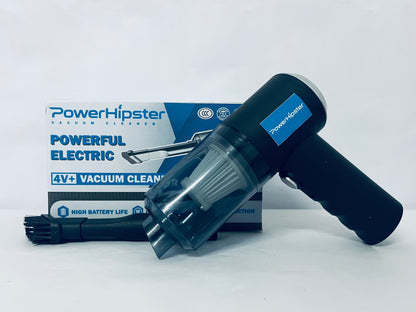 PowerHipster Handheld Vacuum Cordless, 6000Pa Air Duster, 1200mAh Rechargeable Battery Handheld Car Vacuum Cleaner, 120W High Power Vacuum Cleaner for Home, Office, Car, Pets (Black)