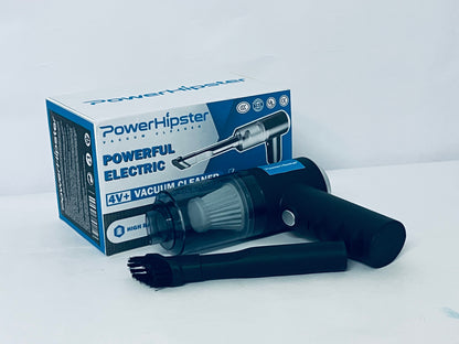 PowerHipster Handheld Vacuum Cordless, 6000Pa Air Duster, 1200mAh Rechargeable Battery Handheld Car Vacuum Cleaner, 120W High Power Vacuum Cleaner for Home, Office, Car, Pets (Black)