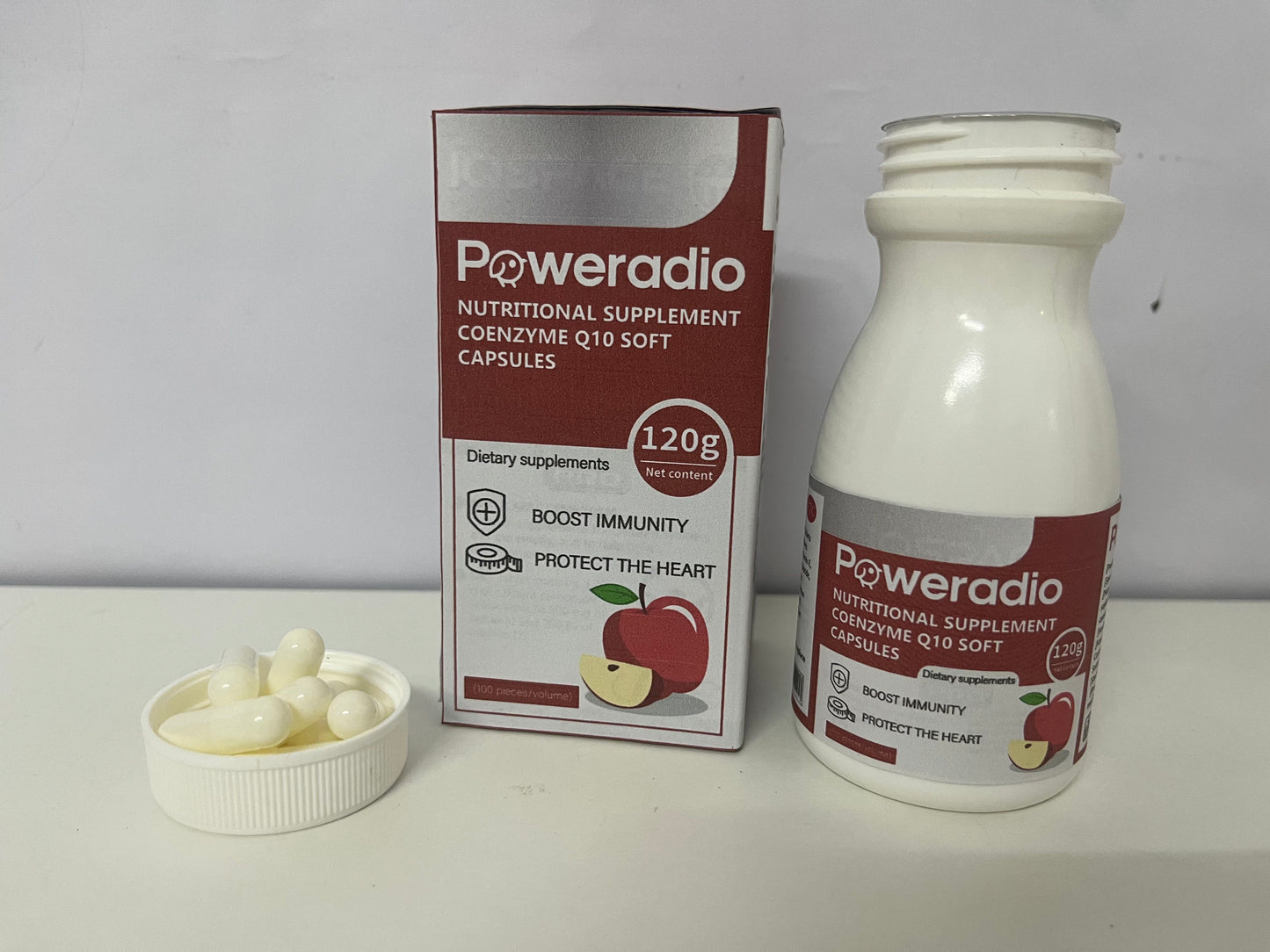 Poweradio Nutritional supplements Coenzyme Q10 Soft Capsules - 100 Count (120g)