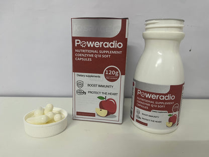 Poweradio Nutritional supplements Coenzyme Q10 Soft Capsules - 100 Count (120g)