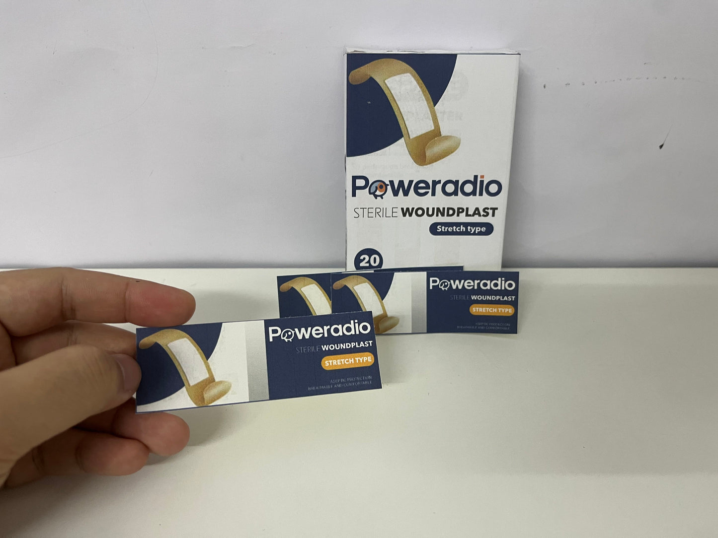 Poweradio 20-Count Sterile Stretch Adhesive Bandages
