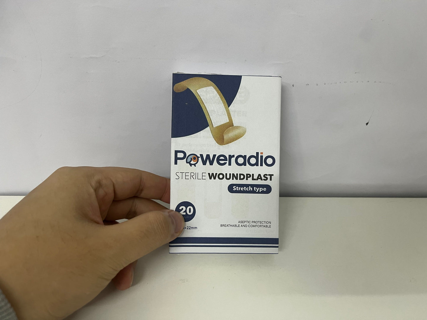 Poweradio 20-Count Sterile Stretch Adhesive Bandages