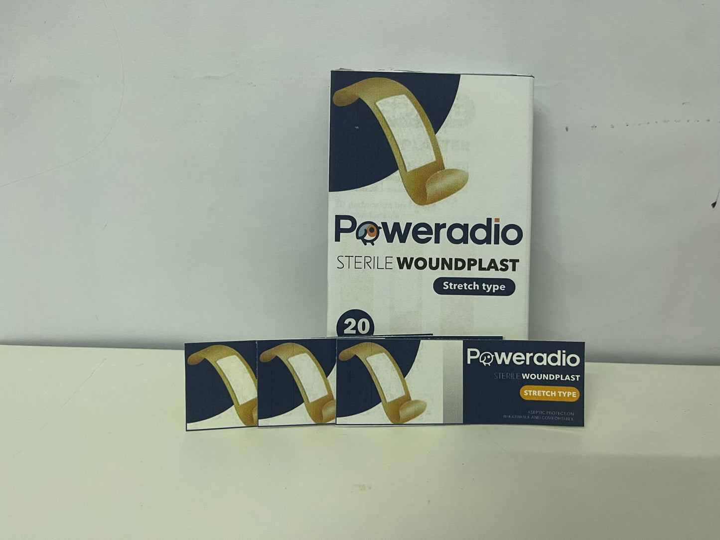 Poweradio 20-Count Sterile Stretch Adhesive Bandages