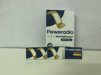 Poweradio 20-Count Sterile Stretch Adhesive Bandages