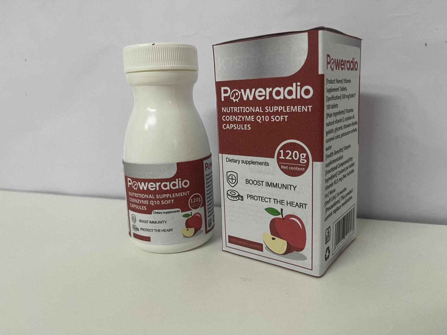 Poweradio Nutritional supplements Coenzyme Q10 Soft Capsules - 100 Count (120g)