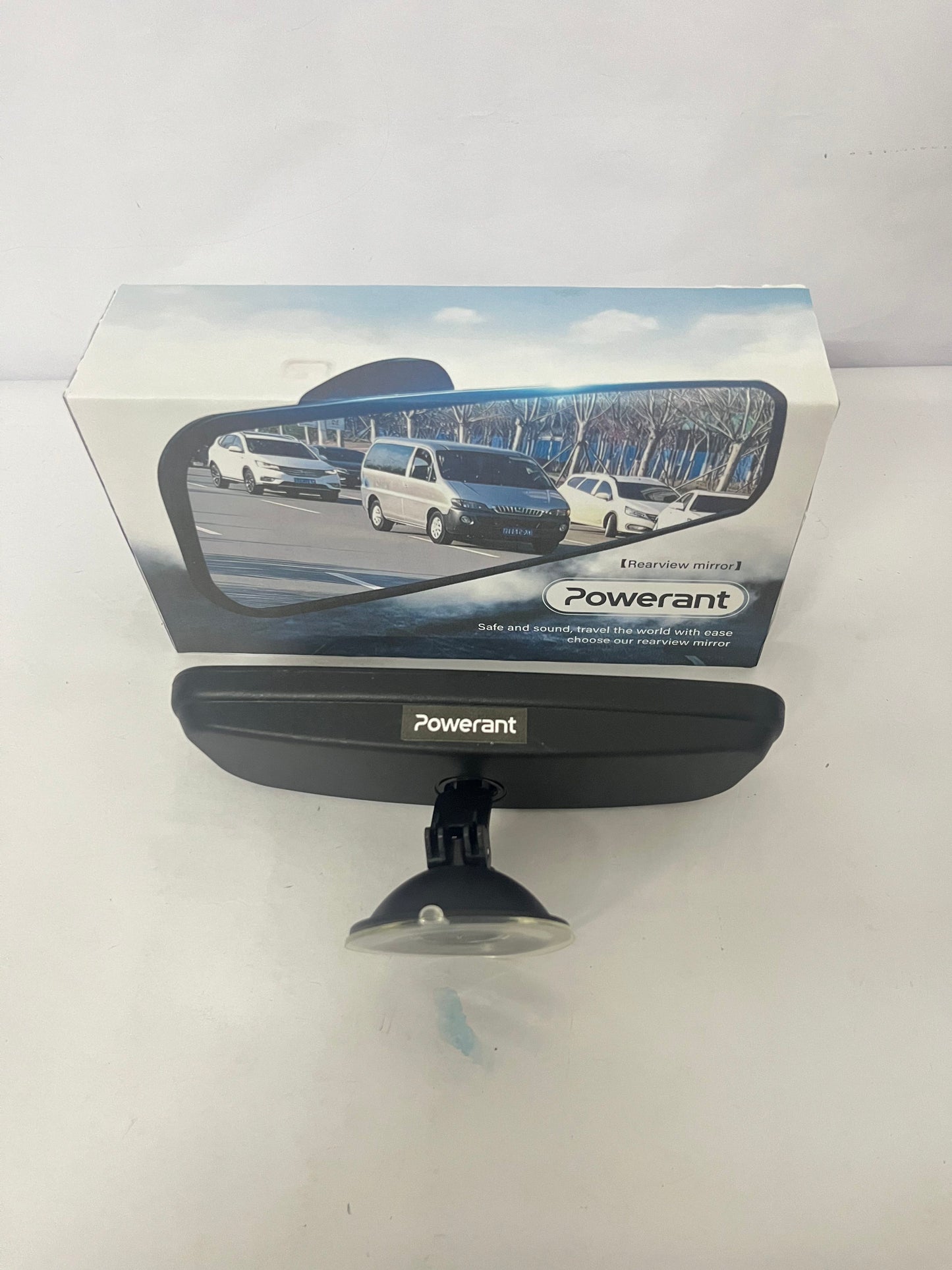 Powerant Suction Cup Auxiliary Rearview Mirror | Expand Vision for Safer Driving