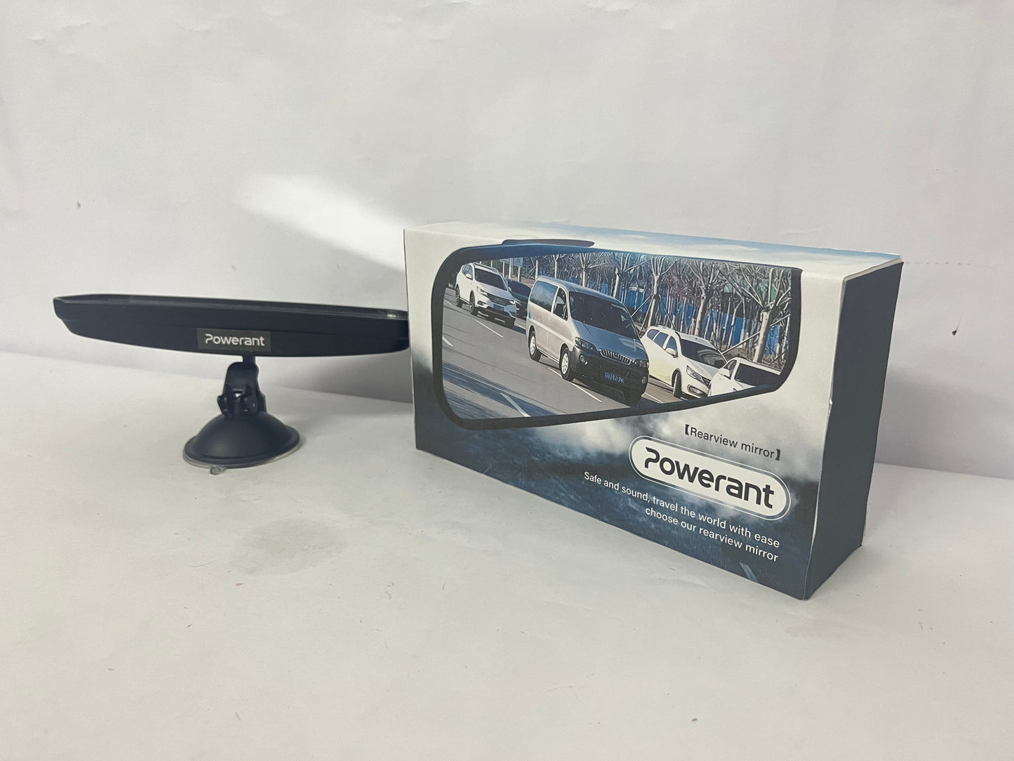 Powerant Suction Cup Auxiliary Rearview Mirror | Expand Vision for Safer Driving