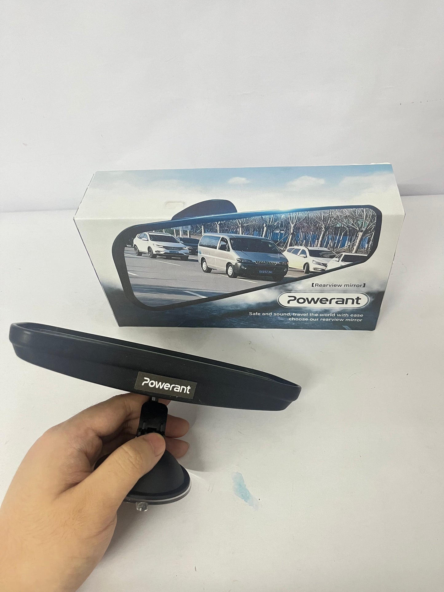 Powerant Suction Cup Auxiliary Rearview Mirror | Expand Vision for Safer Driving
