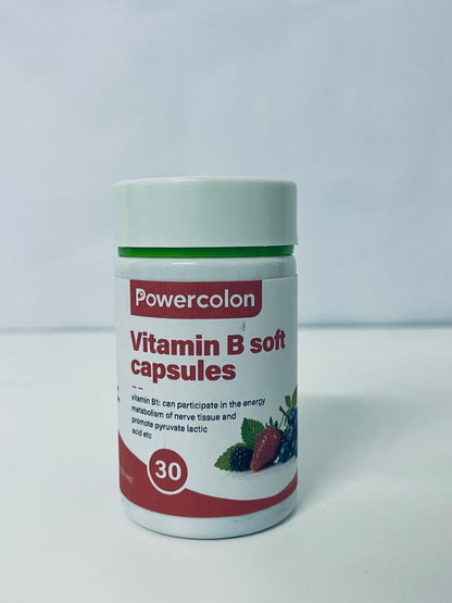 Powercolon Vitamin B Soft Capsules Nerve Metabolism Boost A Nutritional Item for Daily Body Care
