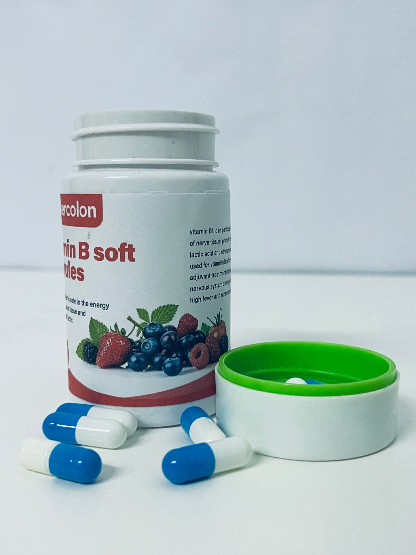 Powercolon Vitamin B Soft Capsules Nerve Metabolism Boost A Nutritional Item for Daily Body Care