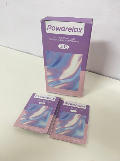 Powerelax 001 Hyaluronic Acid Ultra-Thin Hydrating Condoms