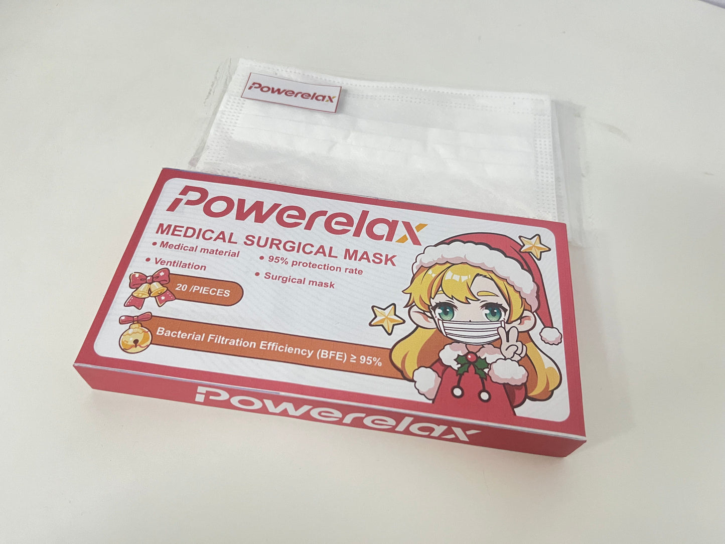 Powerelax Medical Surgical Mask (Christmas Limited Packaging) High Protection & Breathable An Essential Reliable Item for Daily Protection