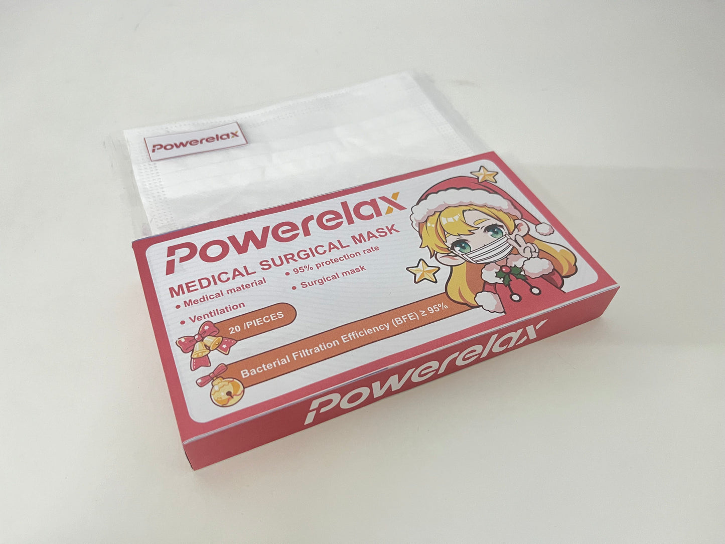Powerelax Medical Surgical Mask (Christmas Limited Packaging) High Protection & Breathable An Essential Reliable Item for Daily Protection