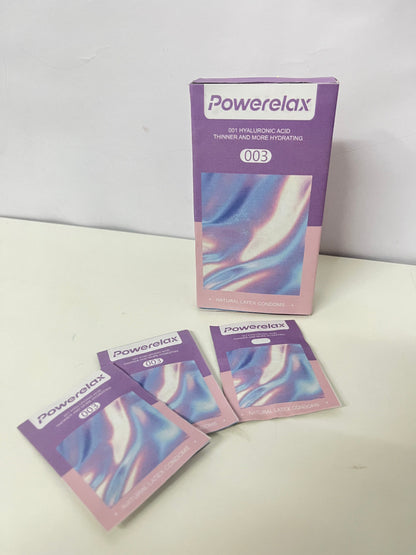 Powerelax 001 Hyaluronic Acid Ultra-Thin Hydrating Condoms