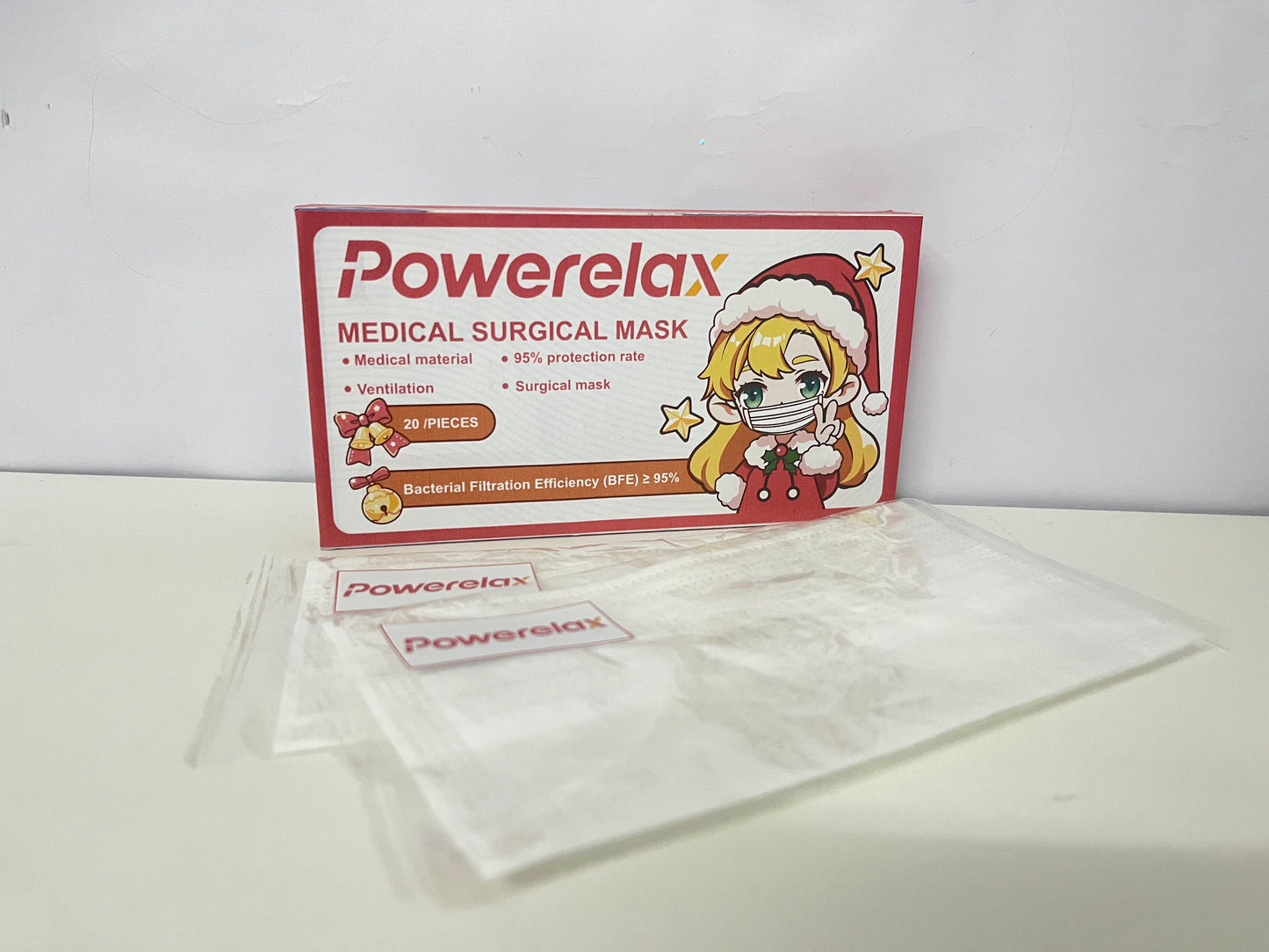 Powerelax Medical Surgical Mask (Christmas Limited Packaging) High Protection & Breathable An Essential Reliable Item for Daily Protection