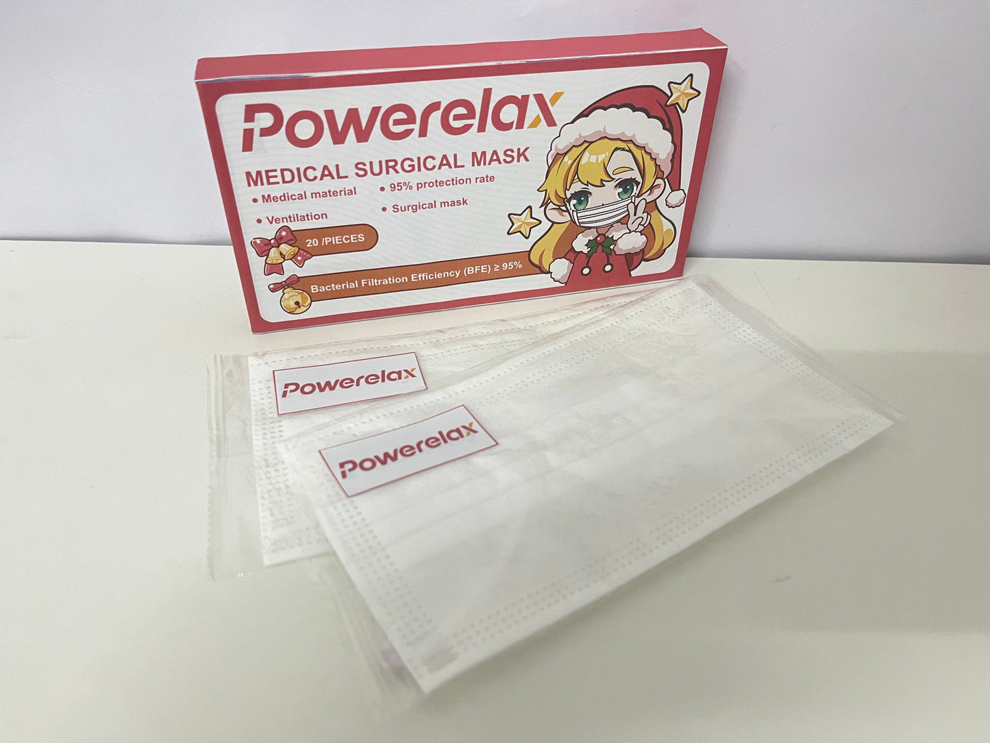 Powerelax Medical Surgical Mask (Christmas Limited Packaging) High Protection & Breathable An Essential Reliable Item for Daily Protection