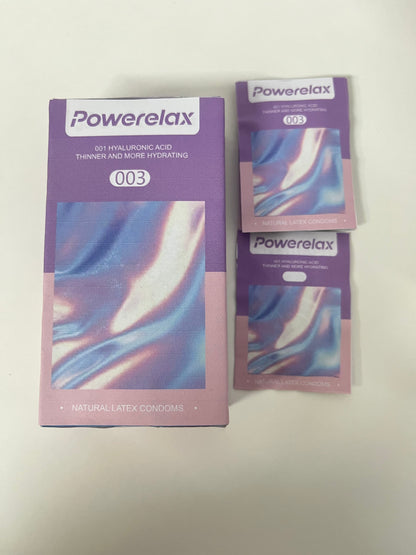 Powerelax 001 Hyaluronic Acid Ultra-Thin Hydrating Condoms