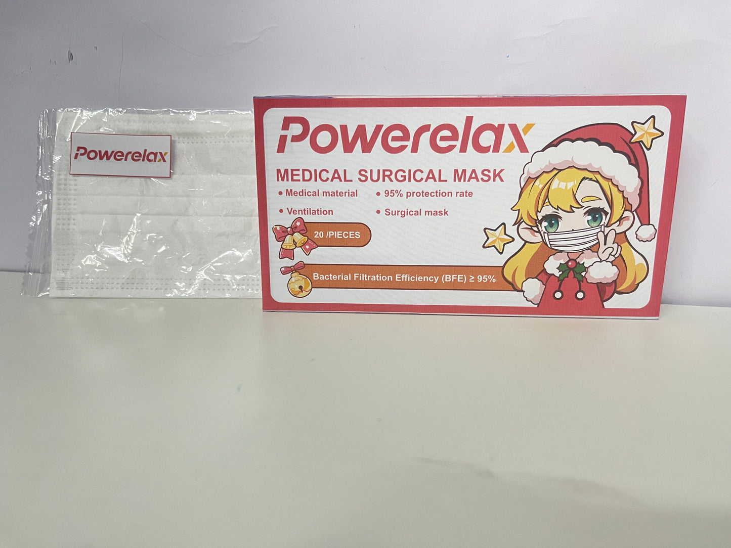 Powerelax Medical Surgical Mask (Christmas Limited Packaging) High Protection & Breathable An Essential Reliable Item for Daily Protection