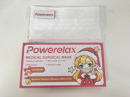 Powerelax Medical Surgical Mask (Christmas Limited Packaging) High Protection & Breathable An Essential Reliable Item for Daily Protection