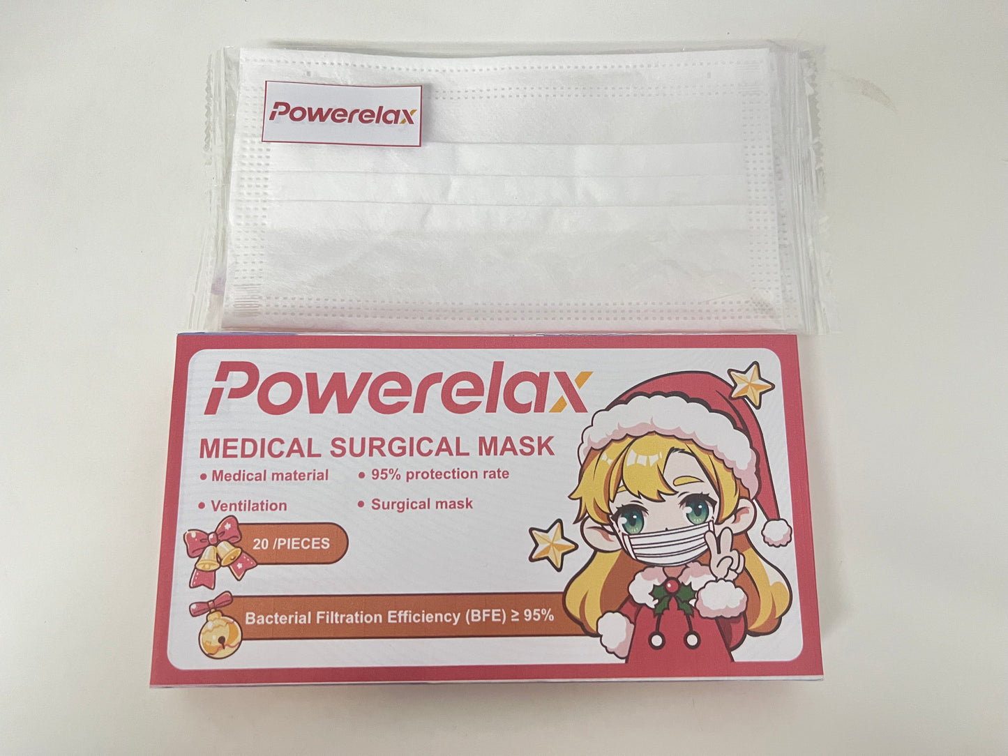 Powerelax Medical Surgical Mask (Christmas Limited Packaging) High Protection & Breathable An Essential Reliable Item for Daily Protection