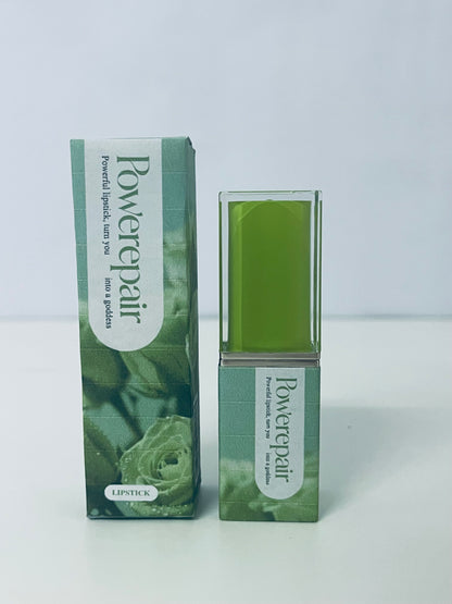 Powerepair Forest-Style Matte Green-Tone Lipstick Unique Niche Style An Eye-Catching Highlight Item for Makeup Looks