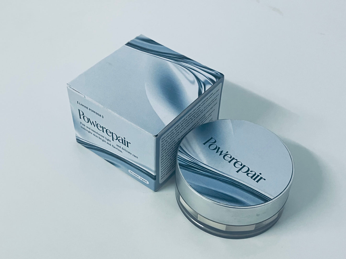 Powerepair Pink Translucent Soft Light Loose Powder Setting & Skin-Caring Style A Long-Lasting Clear & Flawless Item for Makeup
