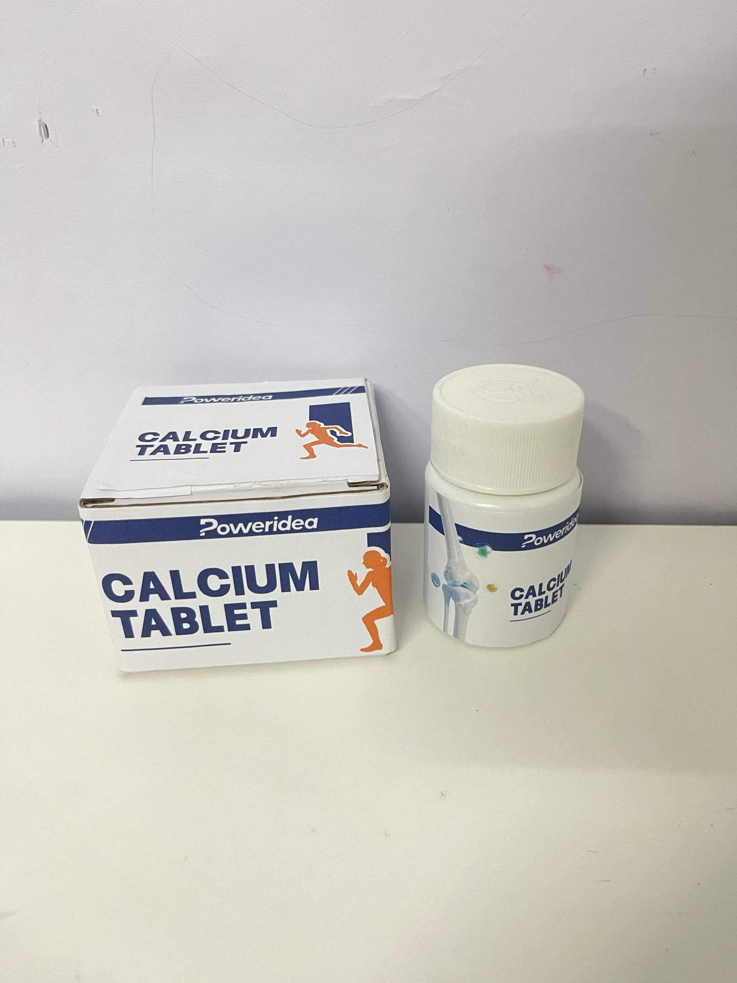 Poweridea 500mg Calcium Carbonate Tablets (60-Count)
