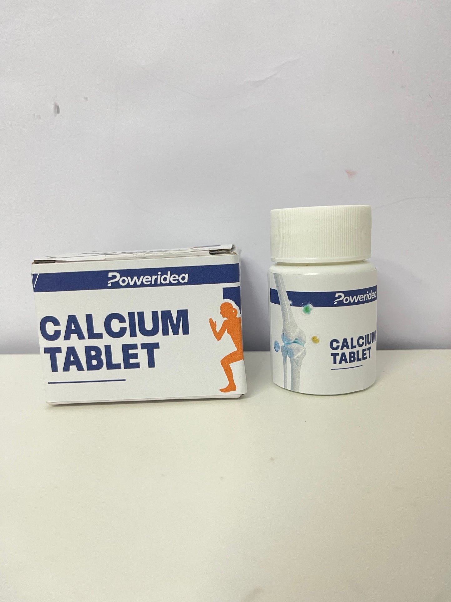 Poweridea 500mg Calcium Carbonate Tablets (60-Count)