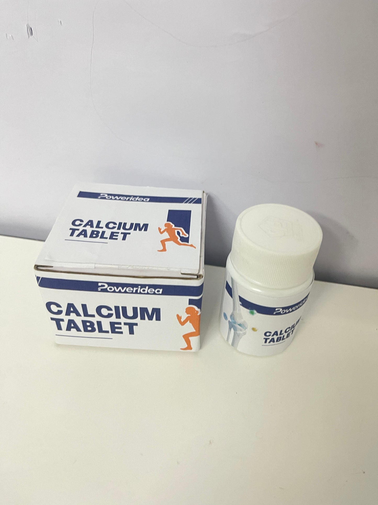 Poweridea 500mg Calcium Carbonate Tablets (60-Count)