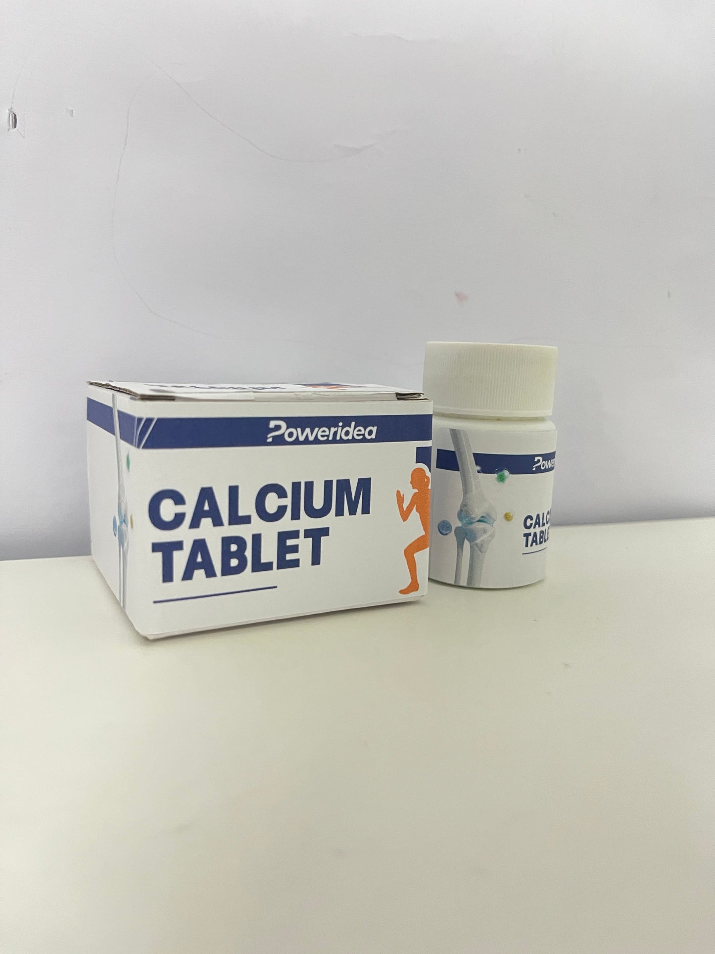 Poweridea 500mg Calcium Carbonate Tablets (60-Count)