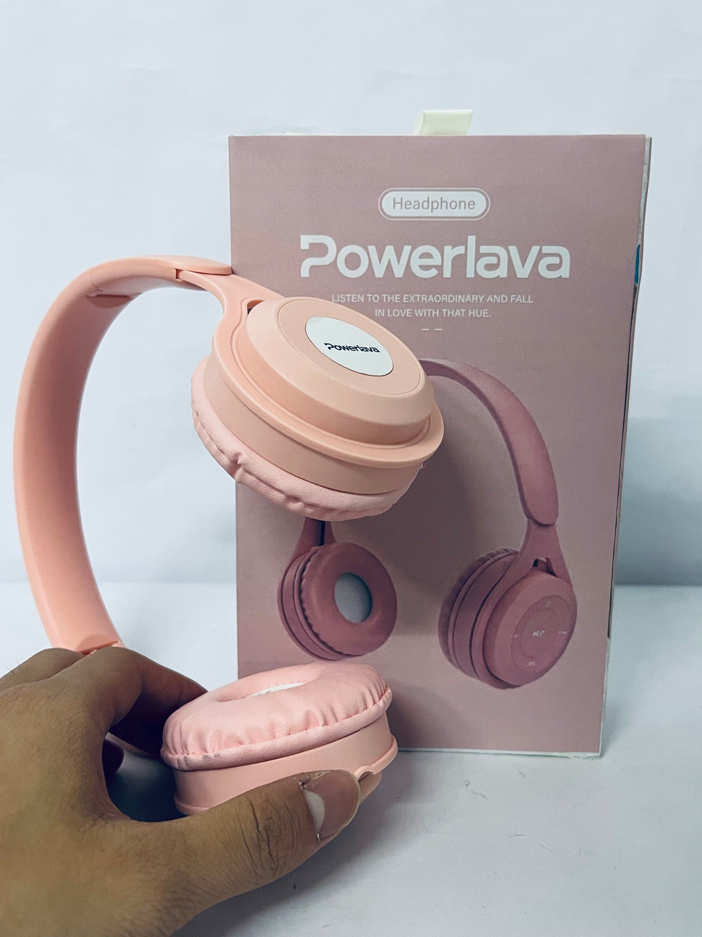 Powerlava Upgraded Hybrid Noise Cancelling Headphones with Transparent Modes Wireless Bluetooth with Mic Deep Bass Soft-Earpads Hi-Fi Audio Comfortable Fit Long Playtime for Home Office Travel Over Ear Pink