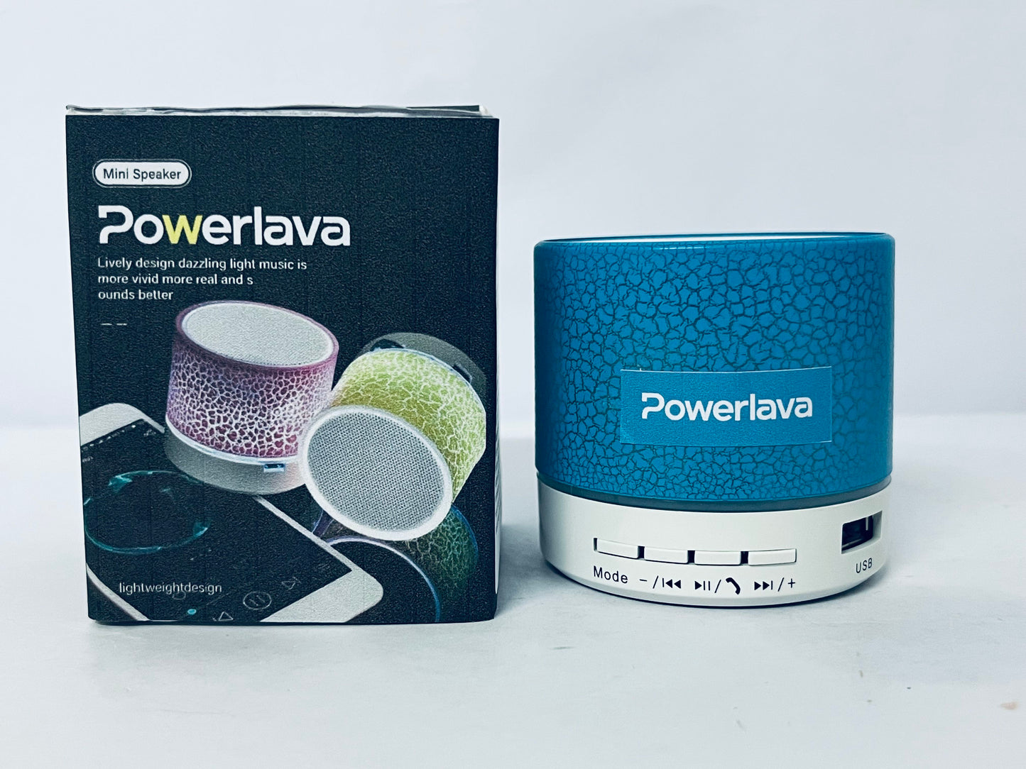 Powerlava Portable Mini Speaker, Super Bass Stereo Rechargeable Speaker