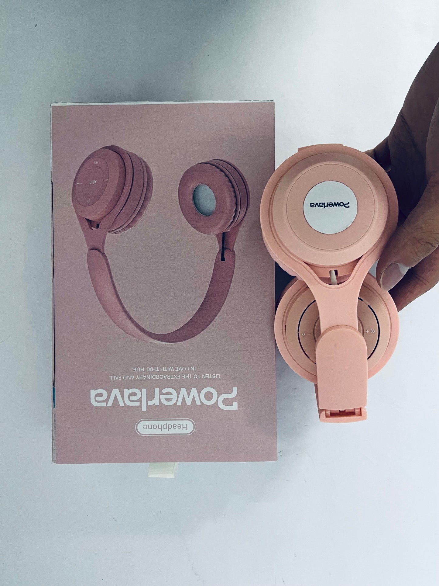 Powerlava Upgraded Hybrid Noise Cancelling Headphones with Transparent Modes Wireless Bluetooth with Mic Deep Bass Soft-Earpads Hi-Fi Audio Comfortable Fit Long Playtime for Home Office Travel Over Ear Pink