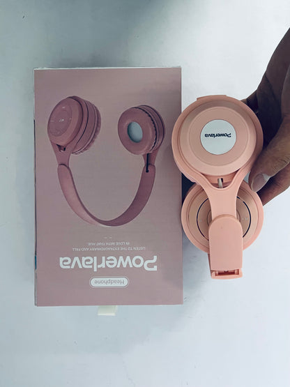 Powerlava Upgraded Hybrid Noise Cancelling Headphones with Transparent Modes Wireless Bluetooth with Mic Deep Bass Soft-Earpads Hi-Fi Audio Comfortable Fit Long Playtime for Home Office Travel Over Ear Pink