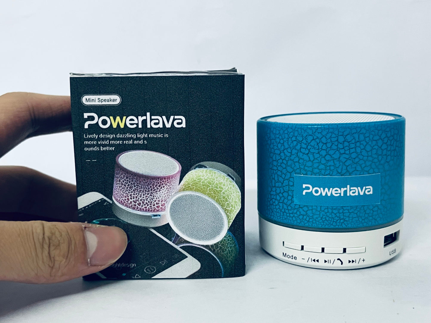 Powerlava Portable Mini Speaker, Super Bass Stereo Rechargeable Speaker