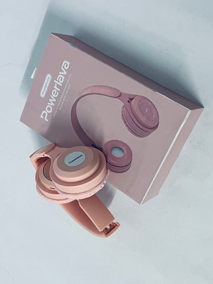 Powerlava Upgraded Hybrid Noise Cancelling Headphones with Transparent Modes Wireless Bluetooth with Mic Deep Bass Soft-Earpads Hi-Fi Audio Comfortable Fit Long Playtime for Home Office Travel Over Ear Pink