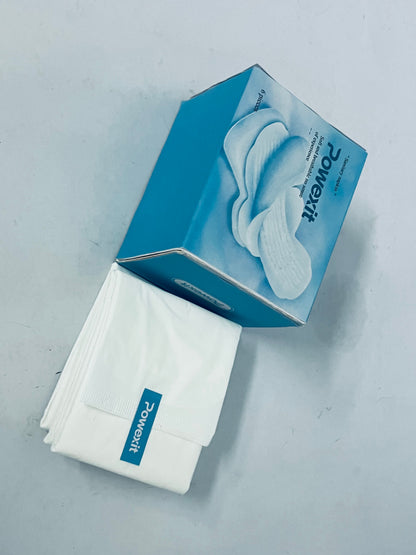 Powexit  Sanitary napkins Cotton Cover Pads - Regular Absorbency, Unscented, Ultra Thin Pads with Wings for Women